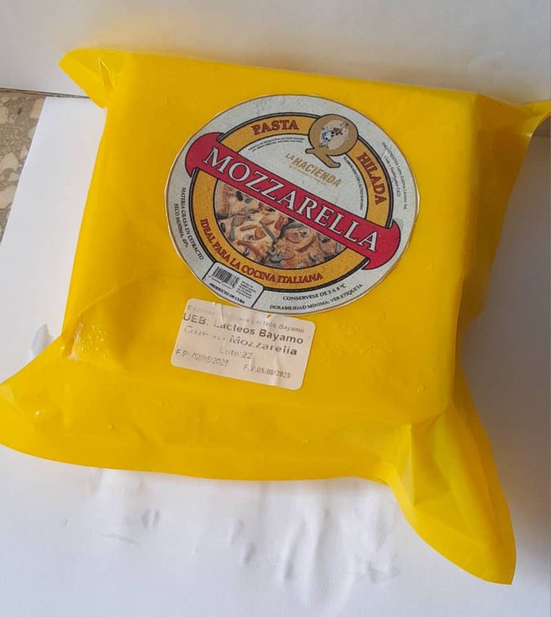 Queso Mozzarella 0.8 a 1 kg 