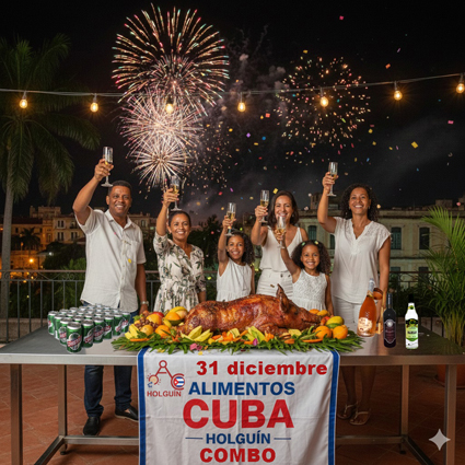 Combo Fin de año( 1 cerdo para asar, 1 caja de cerveza, 1 aguardiente coronilla, 1 botella vino)